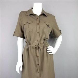 APPLESEEDS BUTTON DOWN SHIRT DRESS WITH POCKETS 12